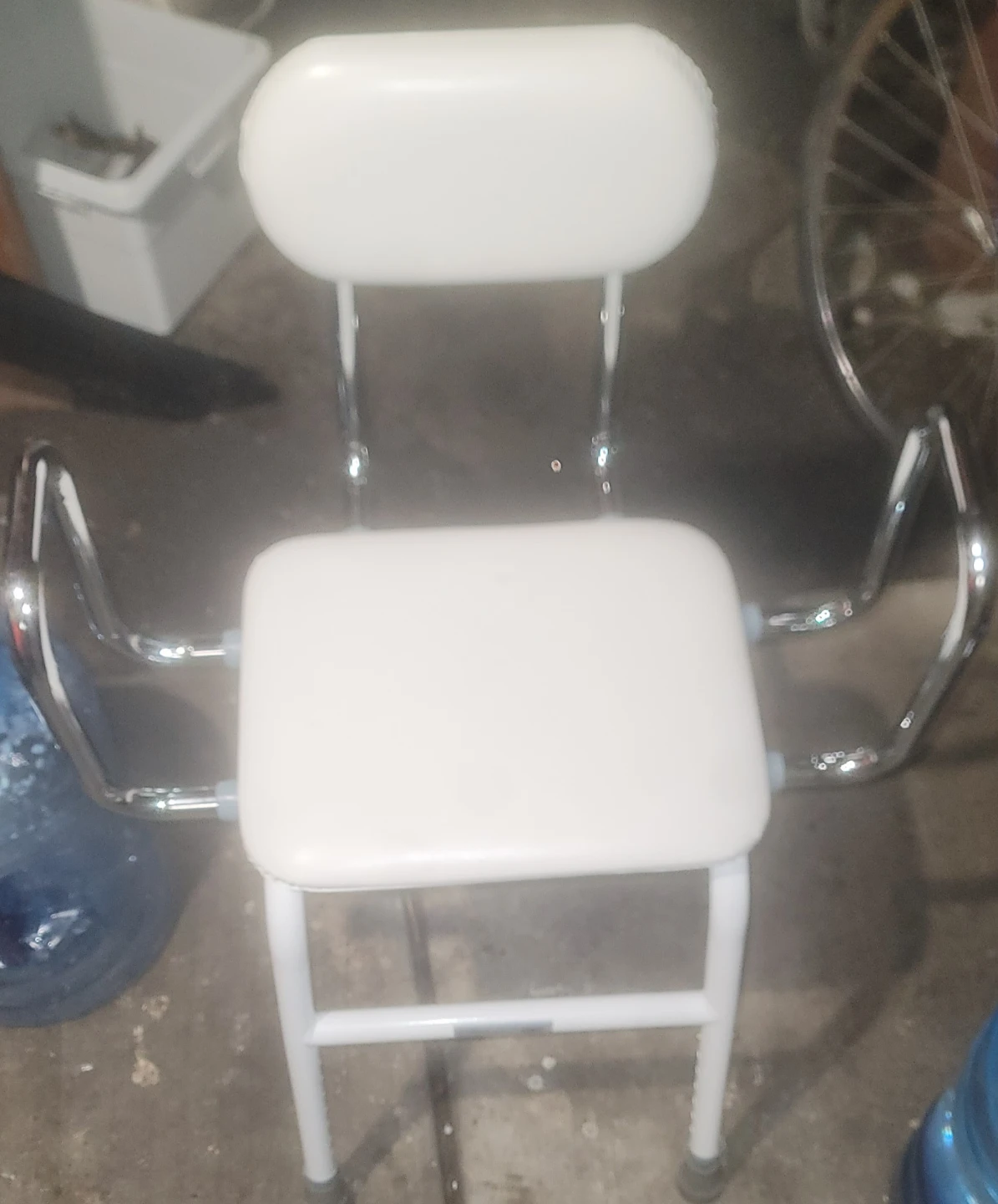 Drive Medical White Adjustable Metal Bar Stool - photo 3