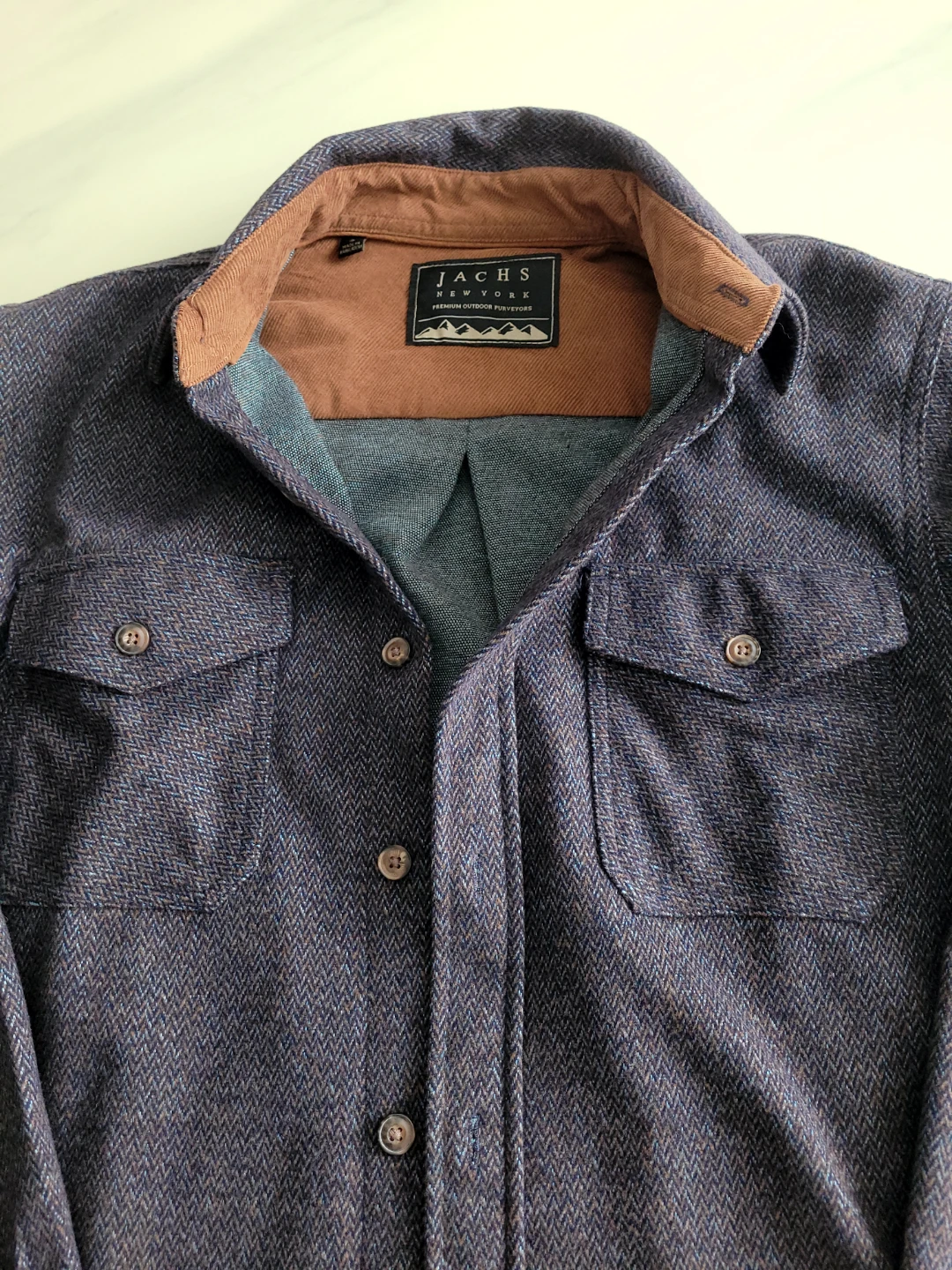 Jachs NY Herringbone Flannel Shirt Jacket