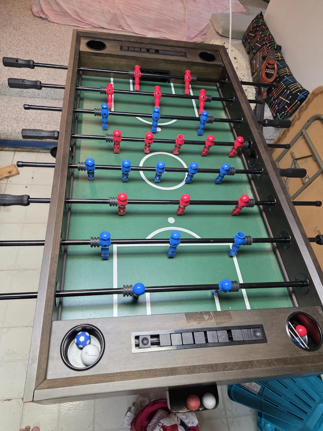 Foosball Table - Brown Wood Grain - photo 2