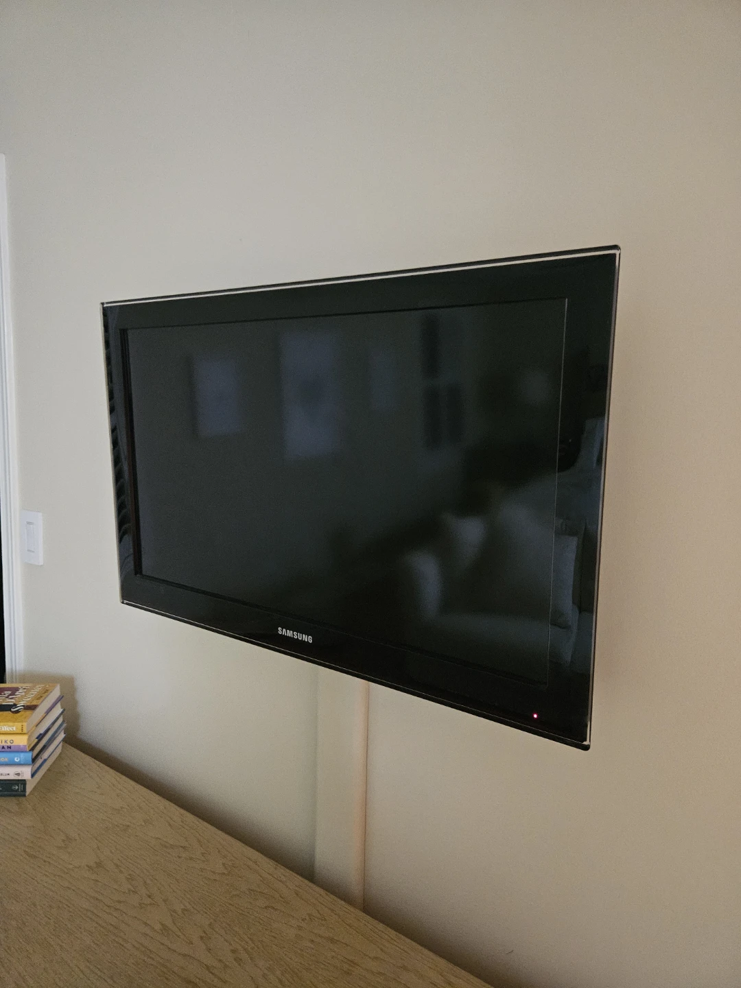 Samsung Flat Screen TV and Amazon fire. TV unit