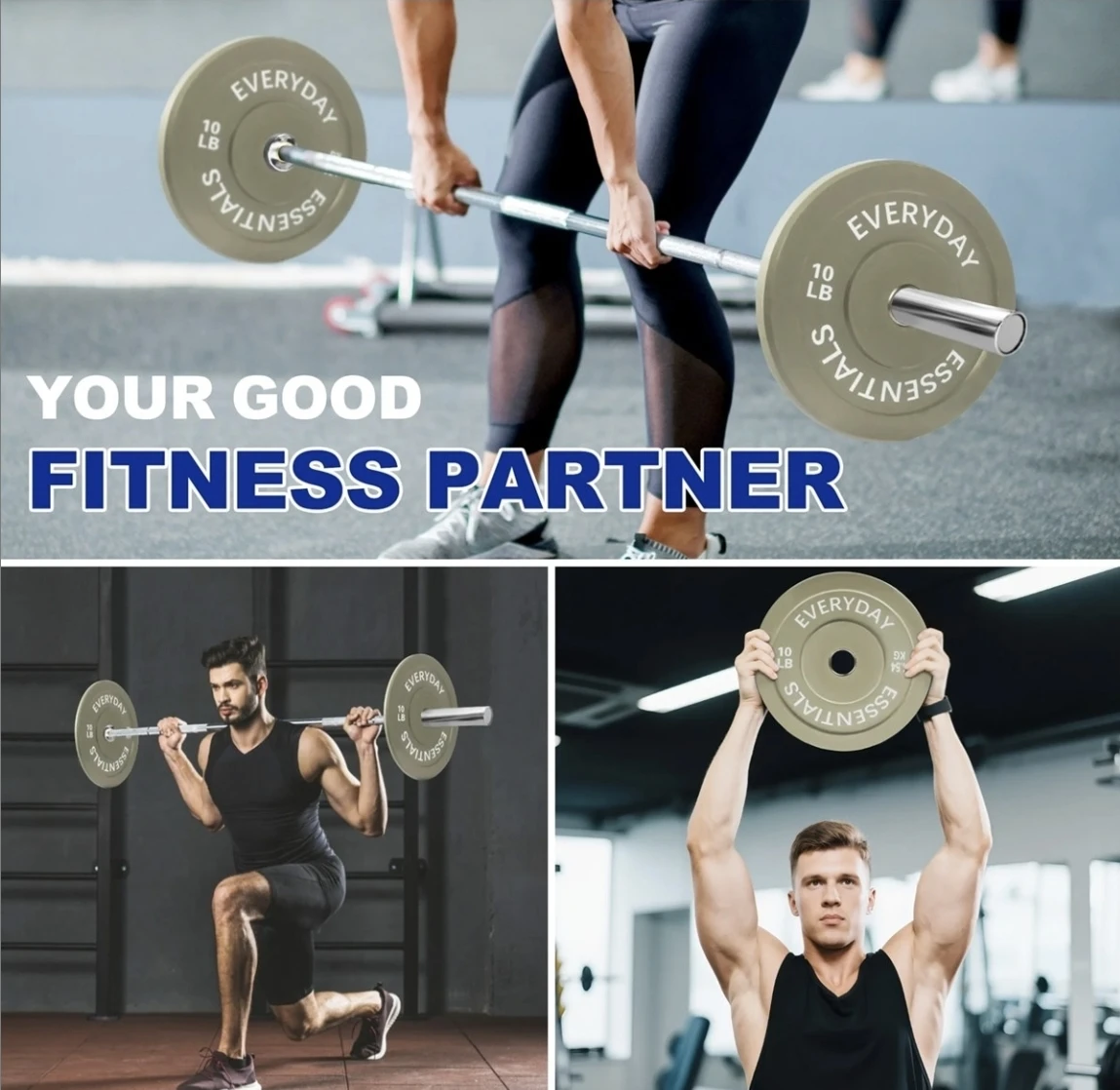 Everyday Essentials 20 LB Weight Plates Set (10 LB Each) - photo 2