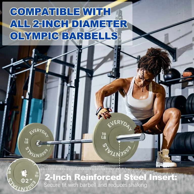 Everyday Essentials 20 LB Weight Plates Set (10 LB Each) - photo 3