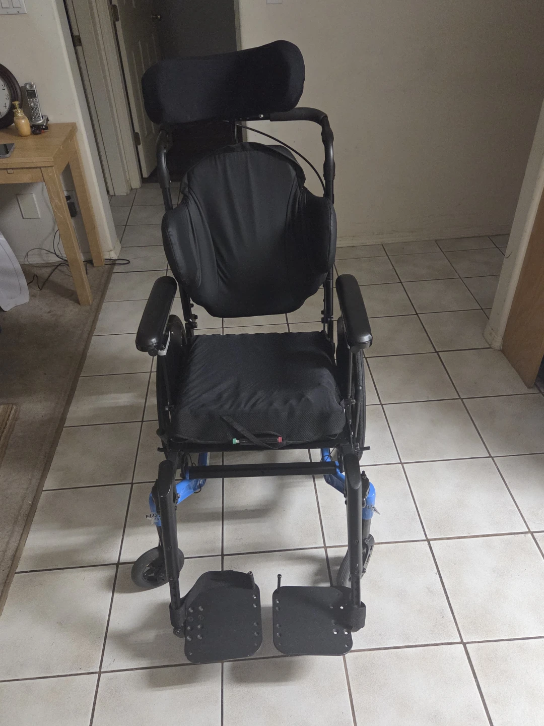 Fuze T50 Manual Lift Wheelchair with Headrest and Footrests