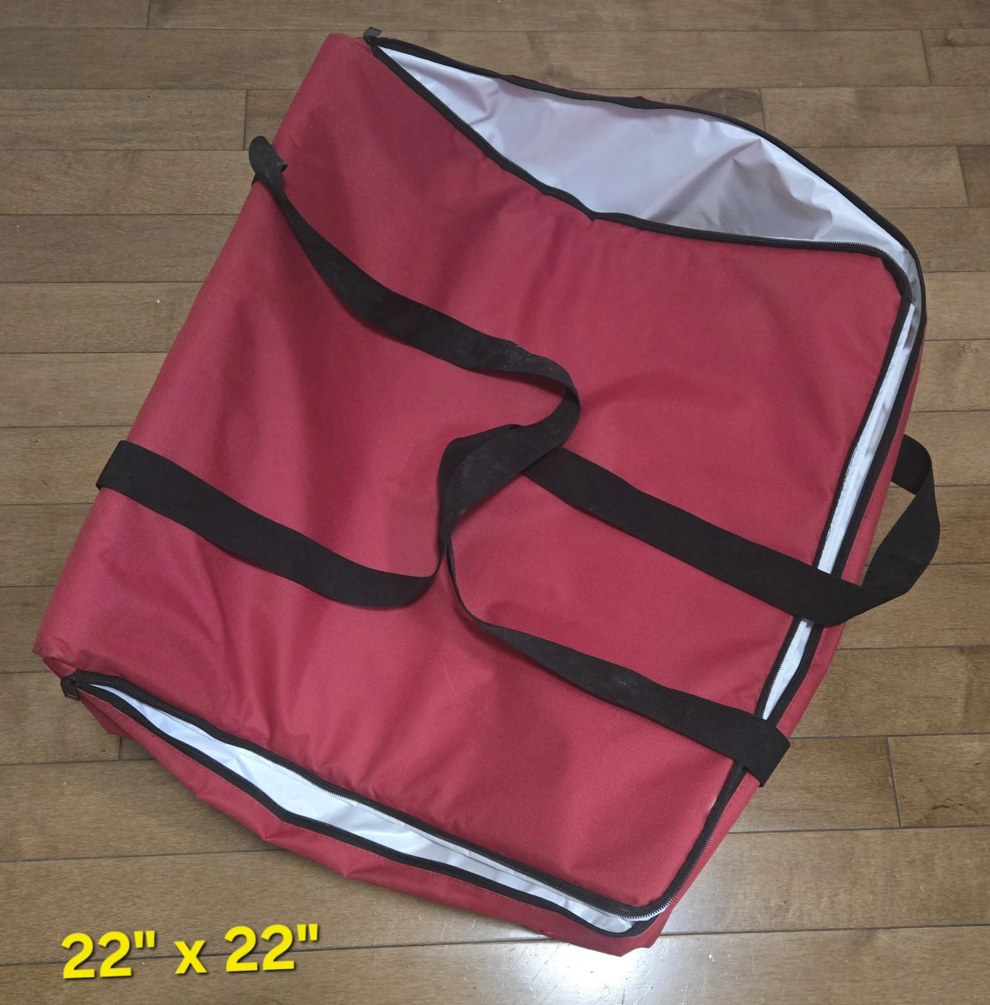 Winware Red Insulated Food Delivery Bag - photo 3