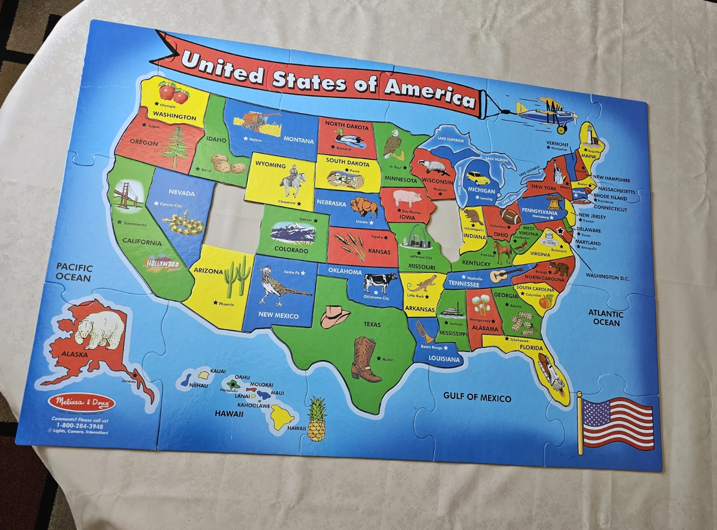 Melissa & Doug USA Floor Puzzle - 51 Jumbo Pieces - photo 2
