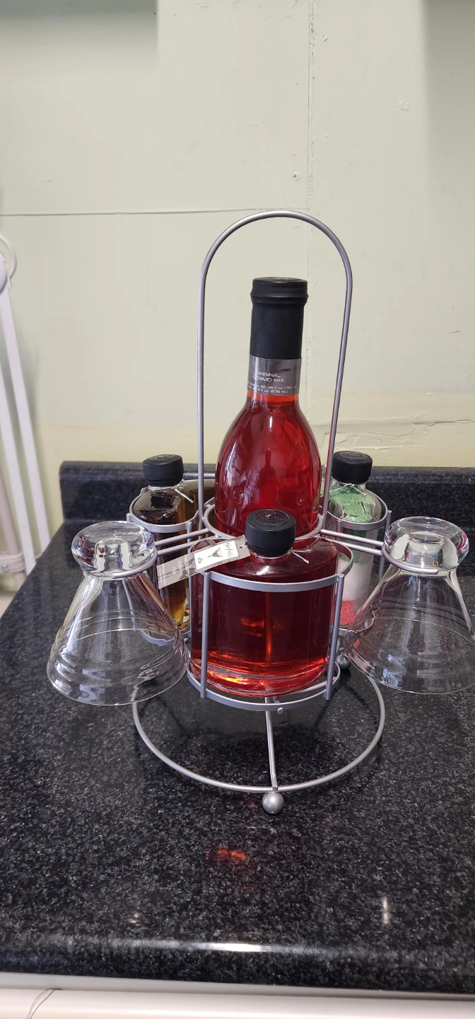 Cocktail Set with Bottles and Glasses - photo 3