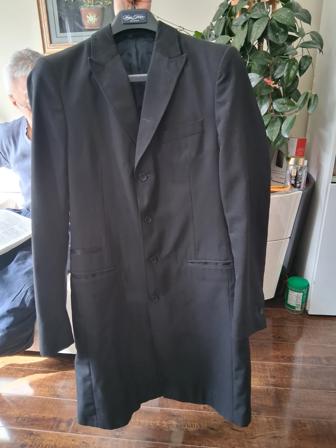 Men Black Suit Jacket/Coat J.Lindeberg