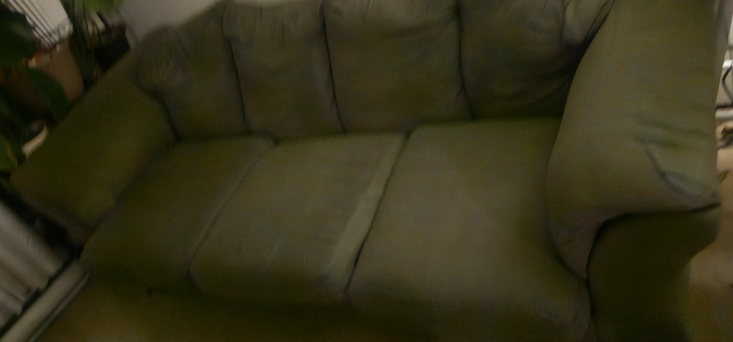 3 seaters Green Sofa