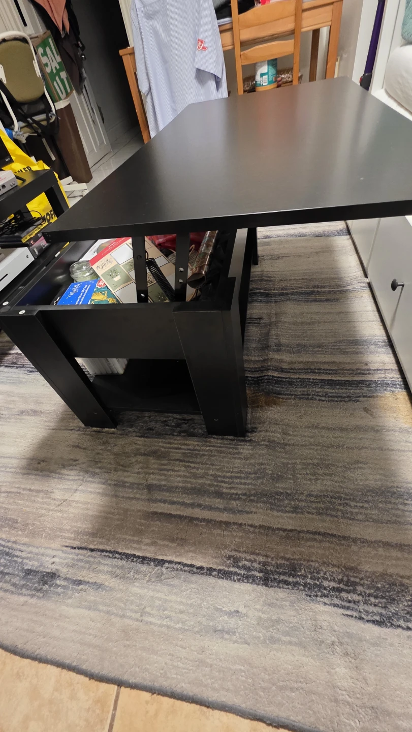 Black lift top table - photo 2