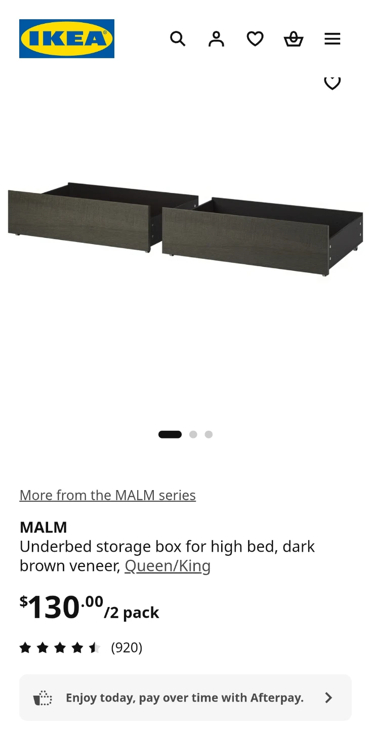 Underbed storage drawers