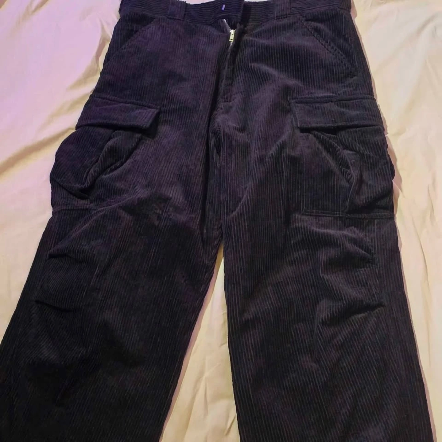 PRADA 2024 Black Corduroy Trousers - SPH Technical Fit - Size L - photo 2