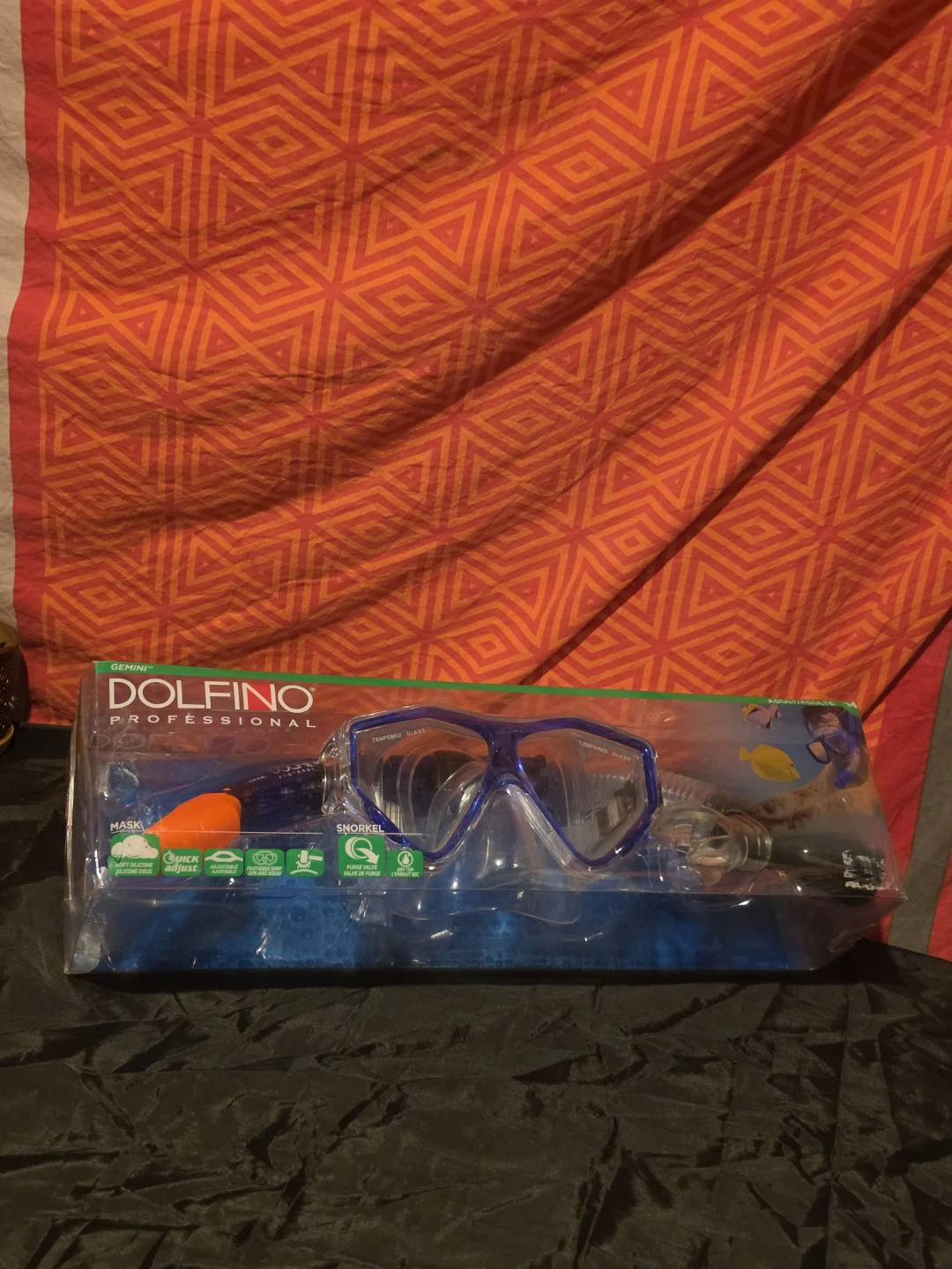 Dolfino Professional Snorkel Mask Set - Blue - photo 2