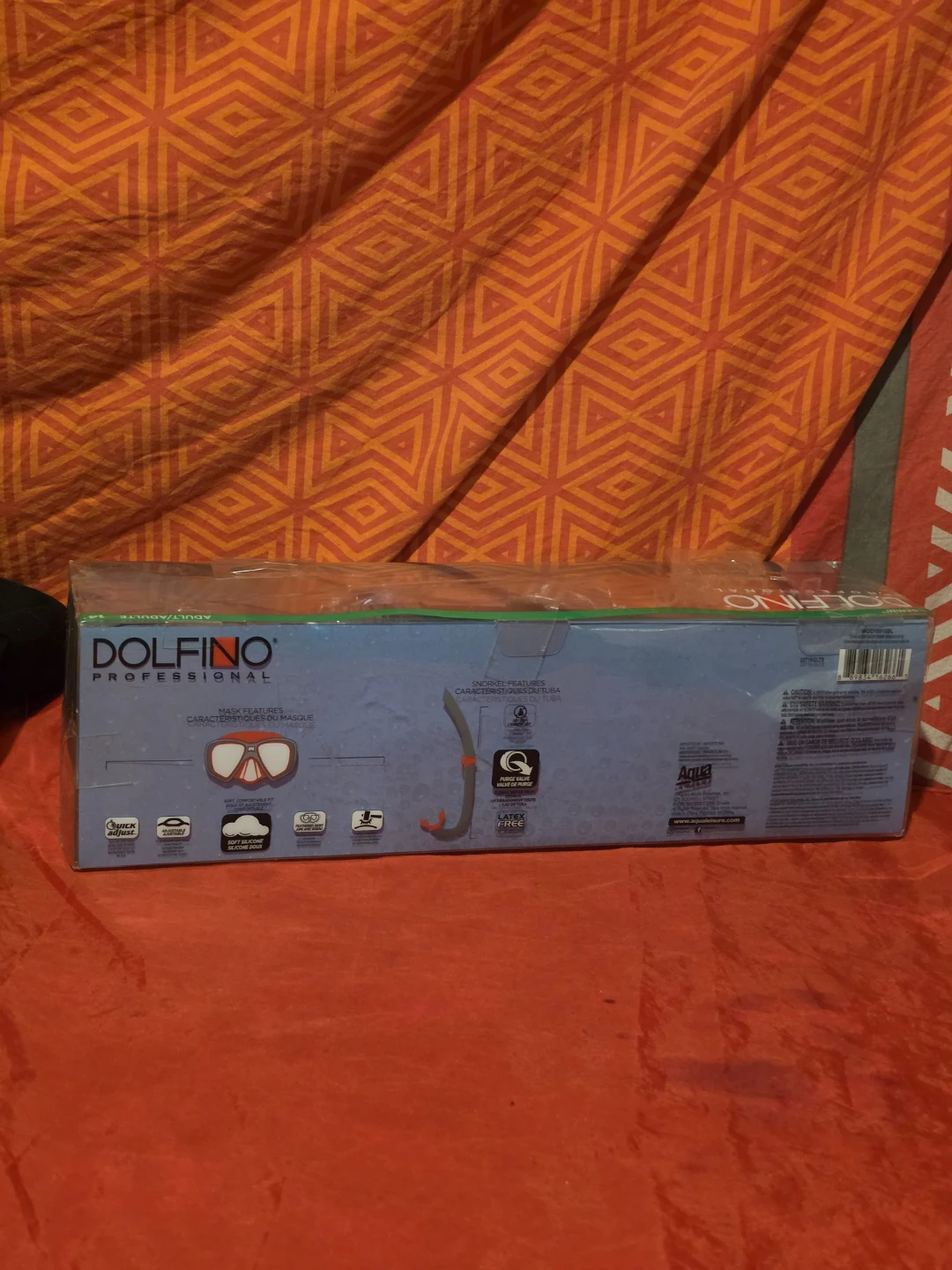 Dolfino Professional Snorkel Mask Set - Blue - photo 4