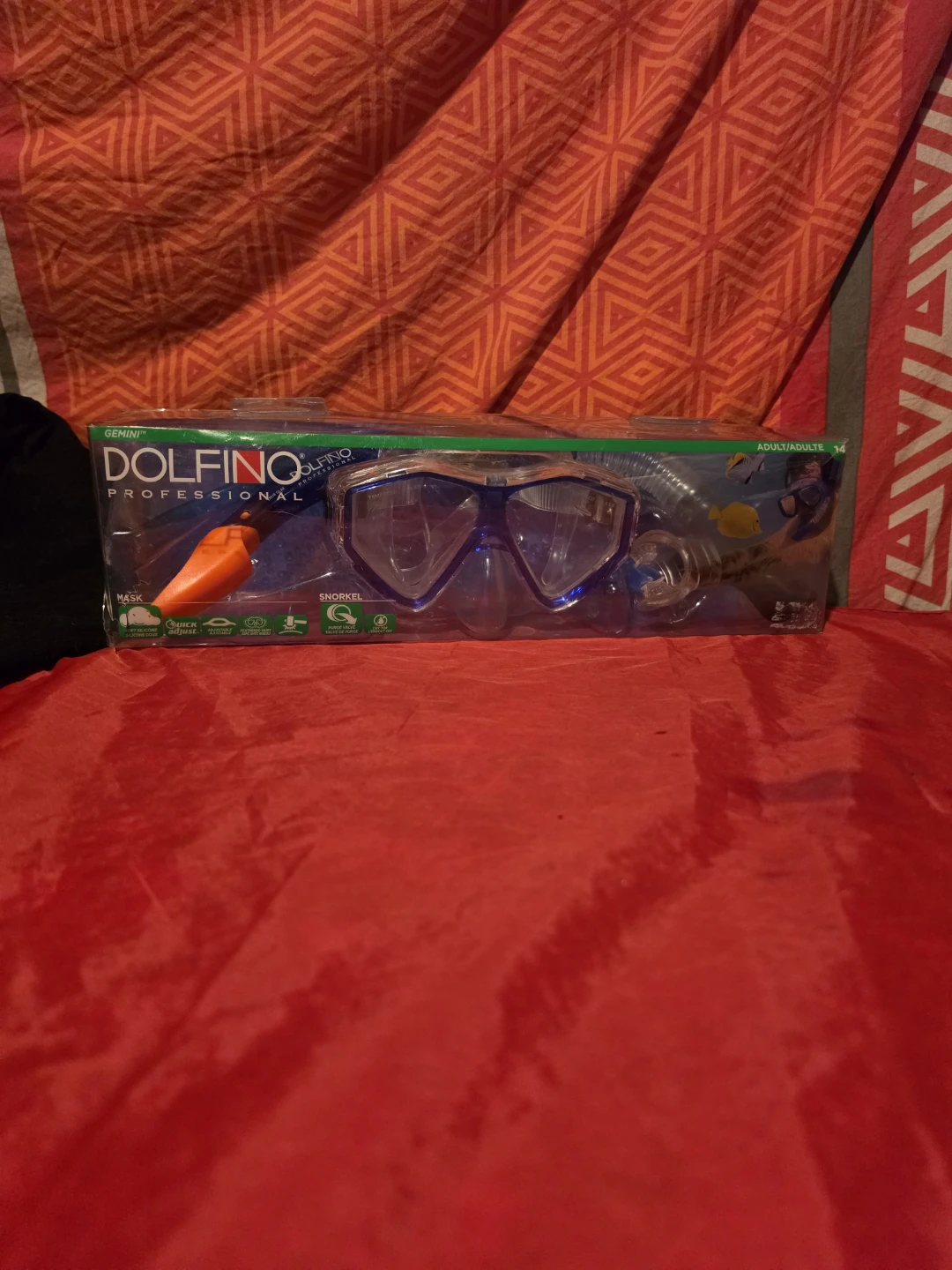 Dolfino Professional Snorkel Mask Set - Blue - photo 5
