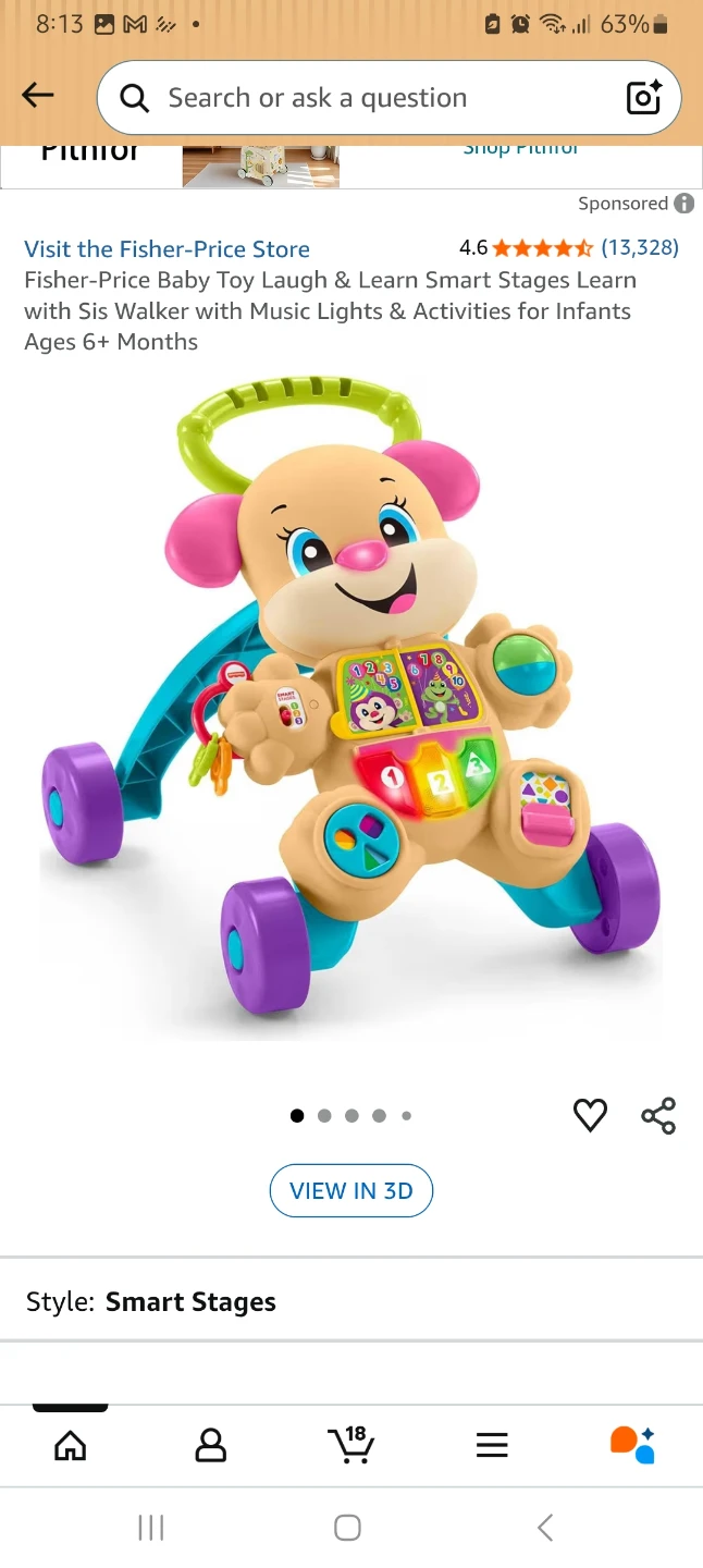 Fisher-Price Laugh & Learn Smart Stages Walker