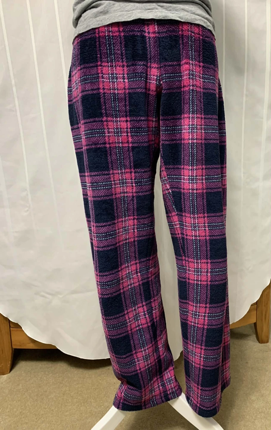 George Women's Plaid Fleece Pajama Pants Size M - photo 2