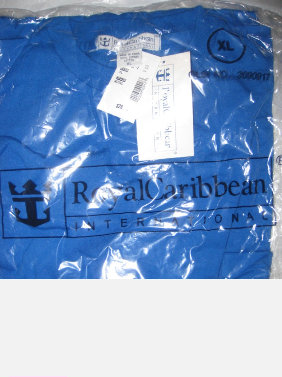 NEW T-shirt XL L Blue w/ pocket, Cruise Tee, men's women's - photo 2