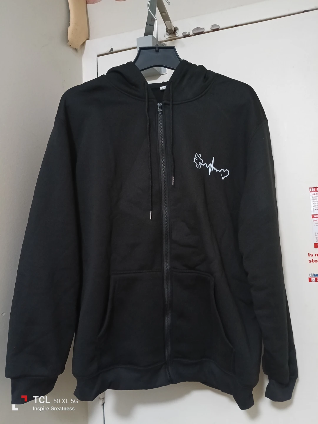 New!!! Black Autism Awareness Zip-Up Hoodie - photo 3