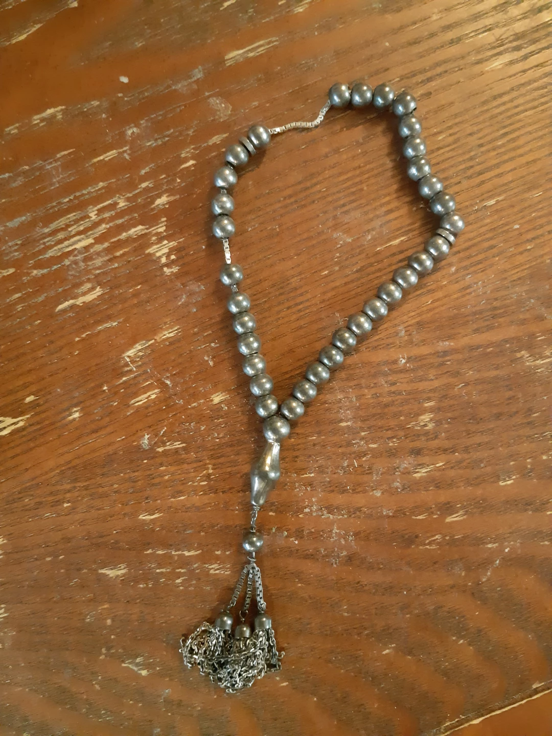 Sterling silver 925 Rosary Beads with Tassel
