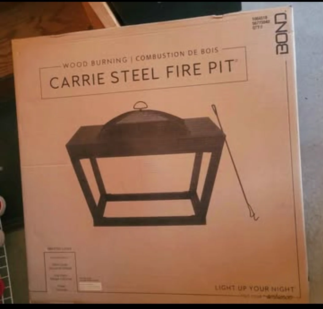 BOND Carrie Steel Wood Burning Fire Pit