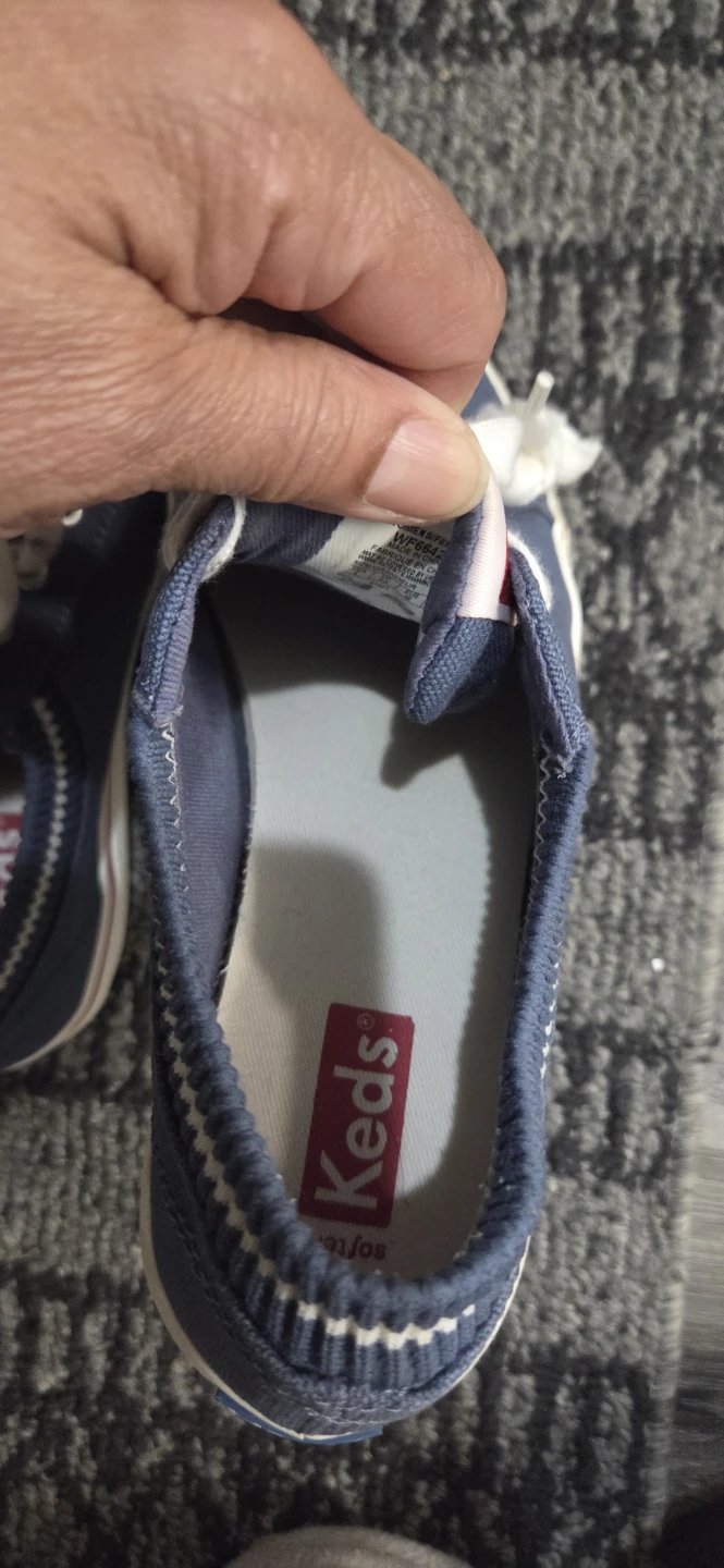 Keds Blue Canvas Lace-Up Sneakers,  Size-6 - photo 5