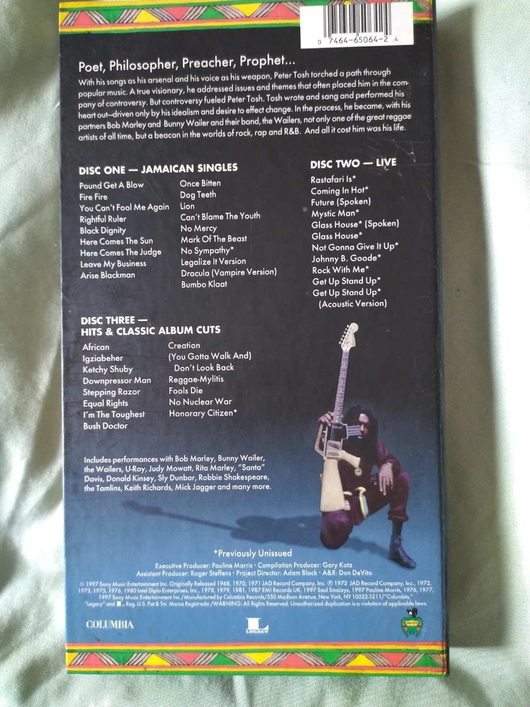 Peter Tosh Honorary Citizen 3-Disc CD Set - photo 2