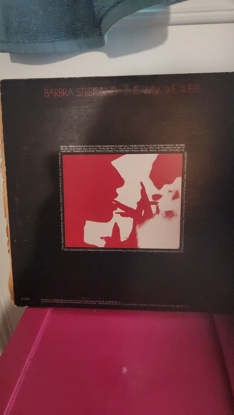 Barbra Streisand The Way We Were Vinyl Record LP - photo 2