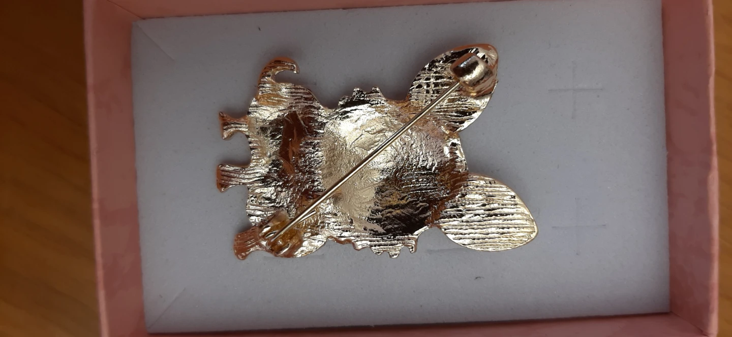 Chihuahua Dog Brooch Rhinestone Enamel - photo 4