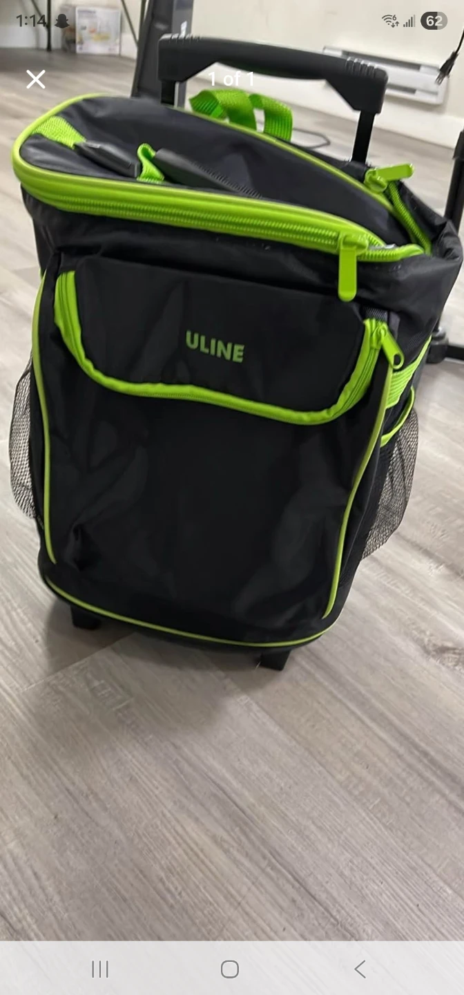 Uline Rolling Cooler Bag