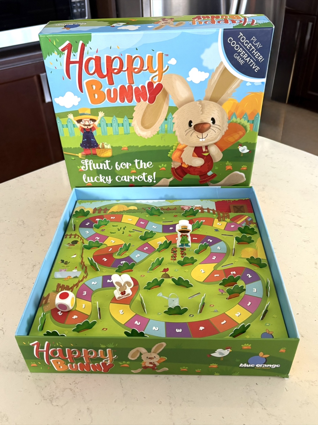 Happy Bunny Cooperative Board Game by Blue Orange