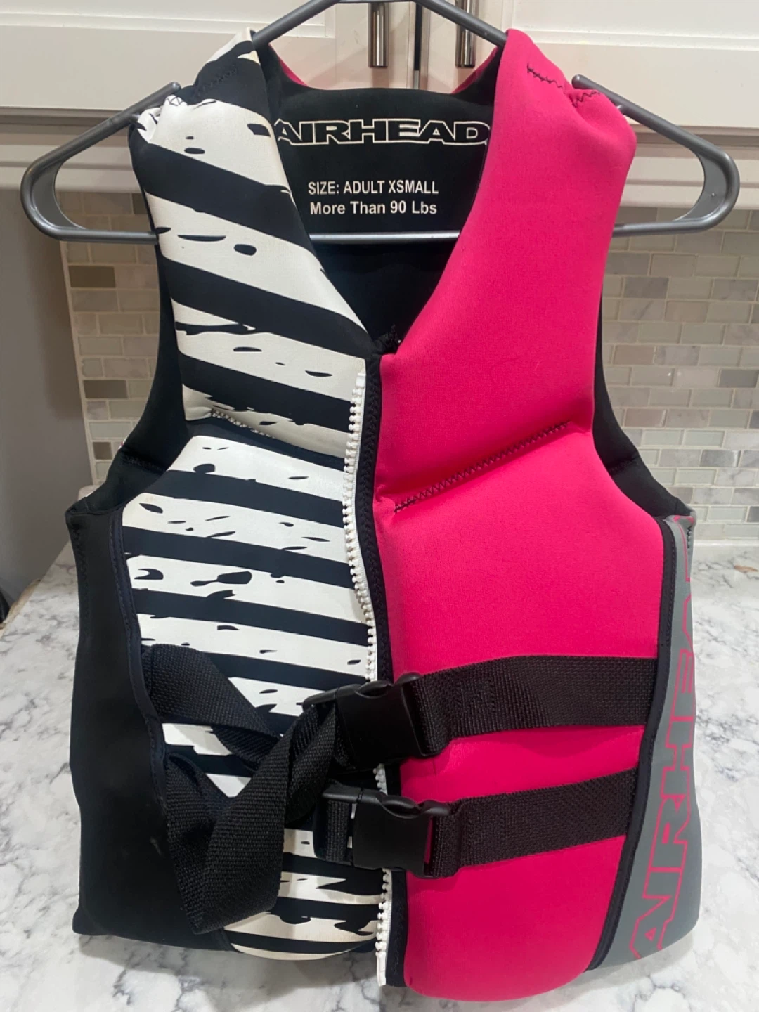 Airhead Adult XS Pink & Black Life Vest PFD