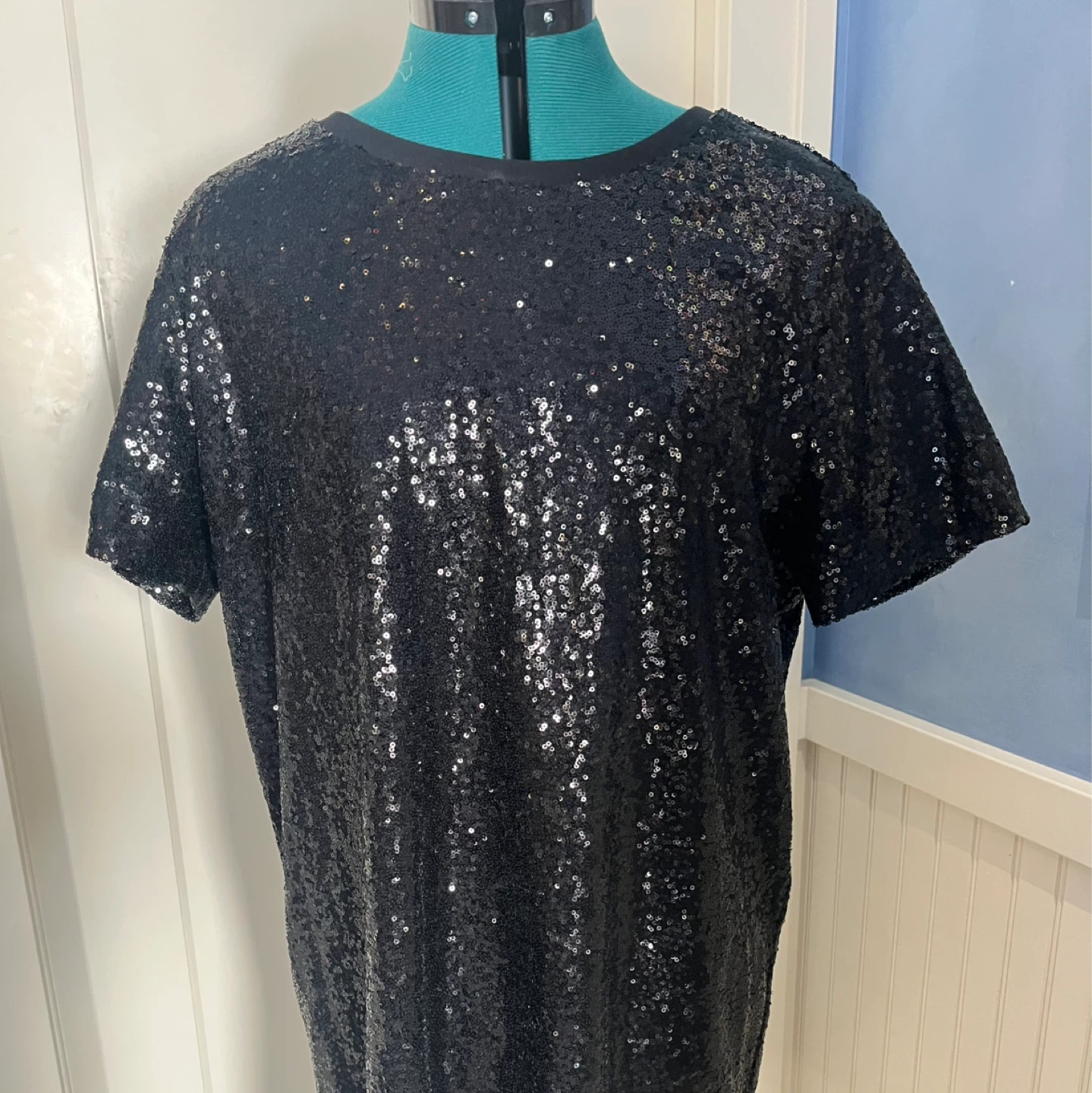 Sequined Tunic/T-shirt Dress