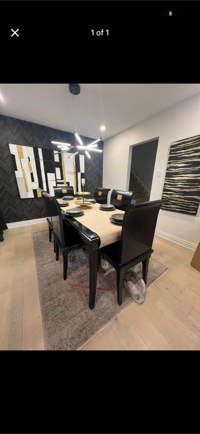 Black Dining Chairs Set of 6