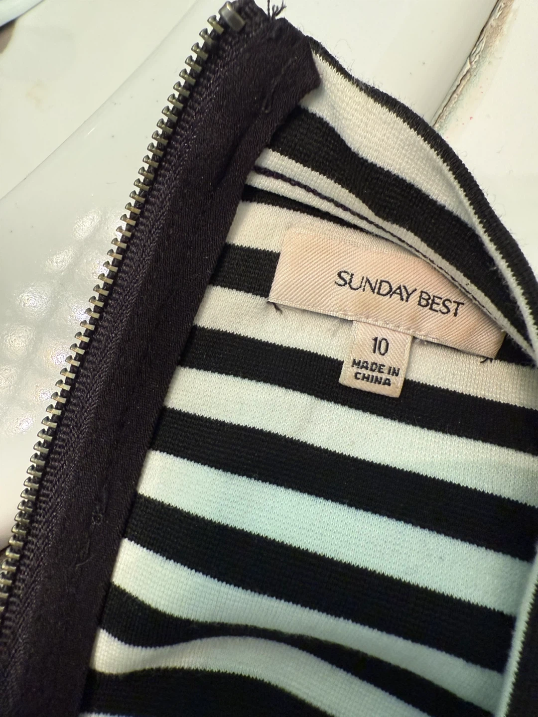 Sunday Best Aritzia Striped Dress Size 10 - photo 2