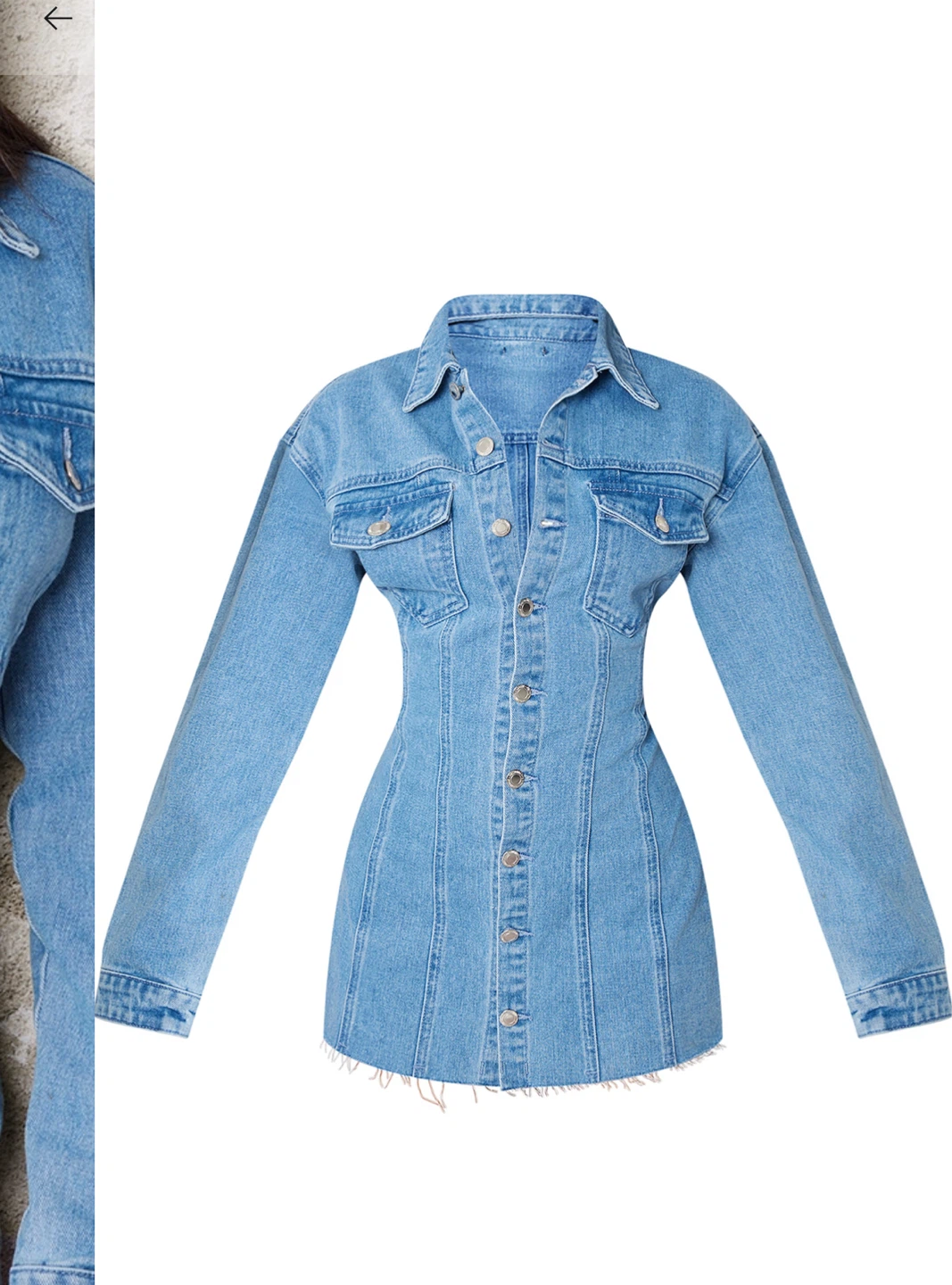 Denim Shirt Dress - photo 3