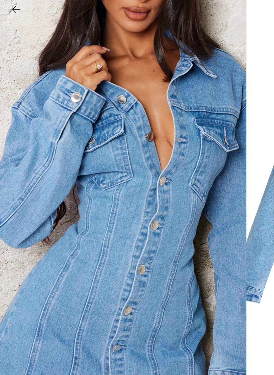 Denim Shirt Dress - photo 2