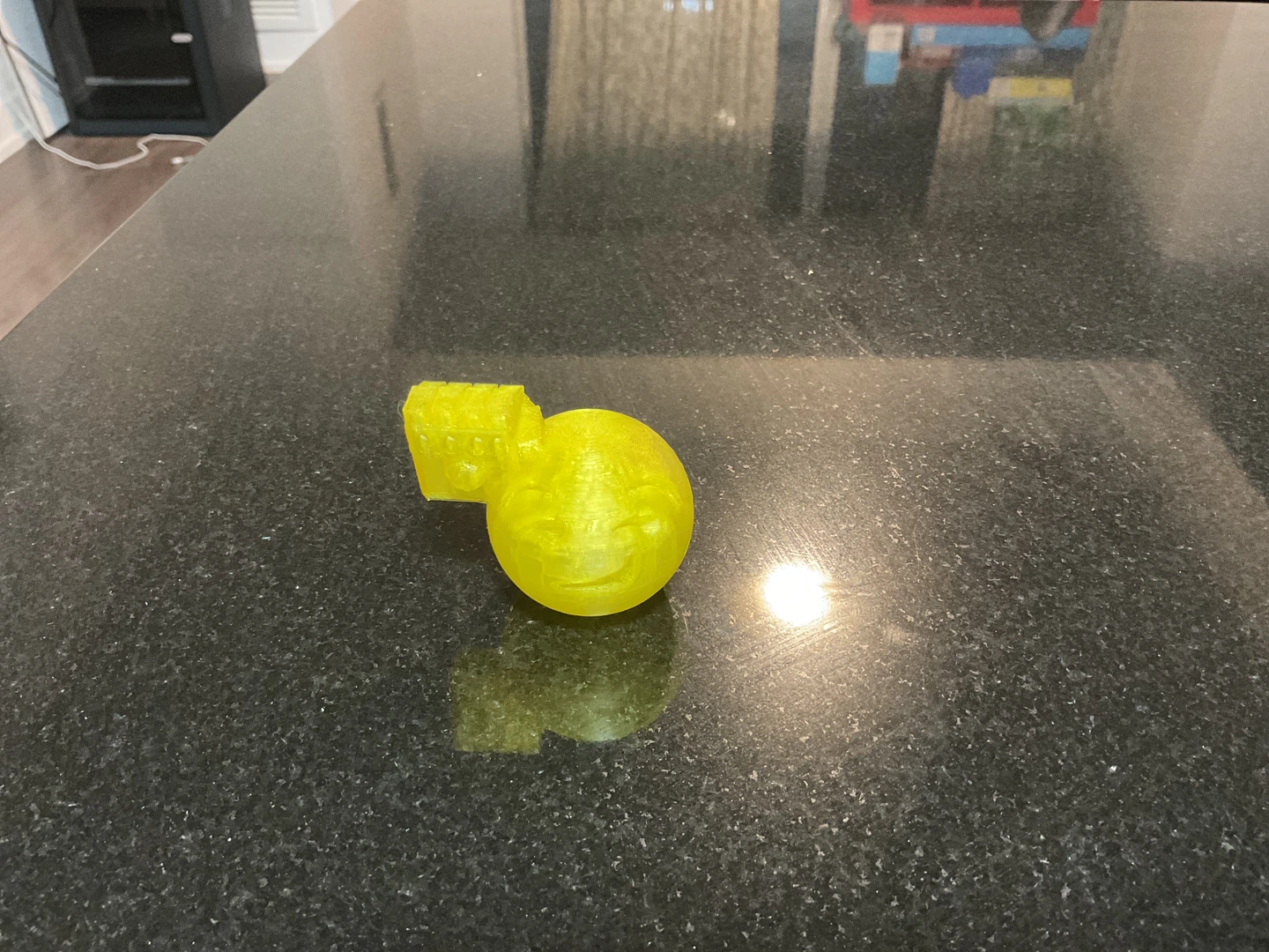 Yellow Smiley Face Treasure Chest 3D Print