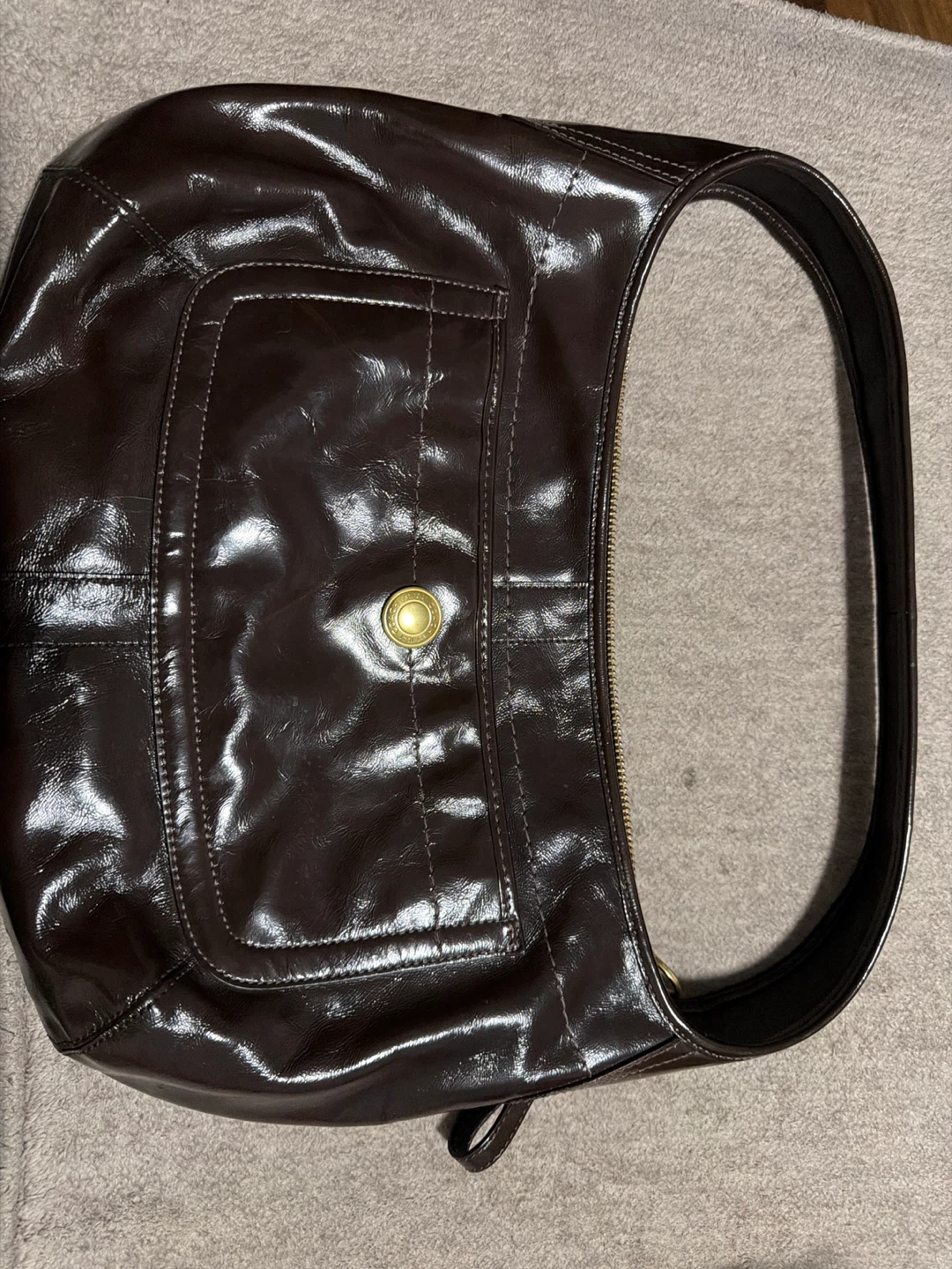Coach Brown Leather Hobo Shoulder Bag