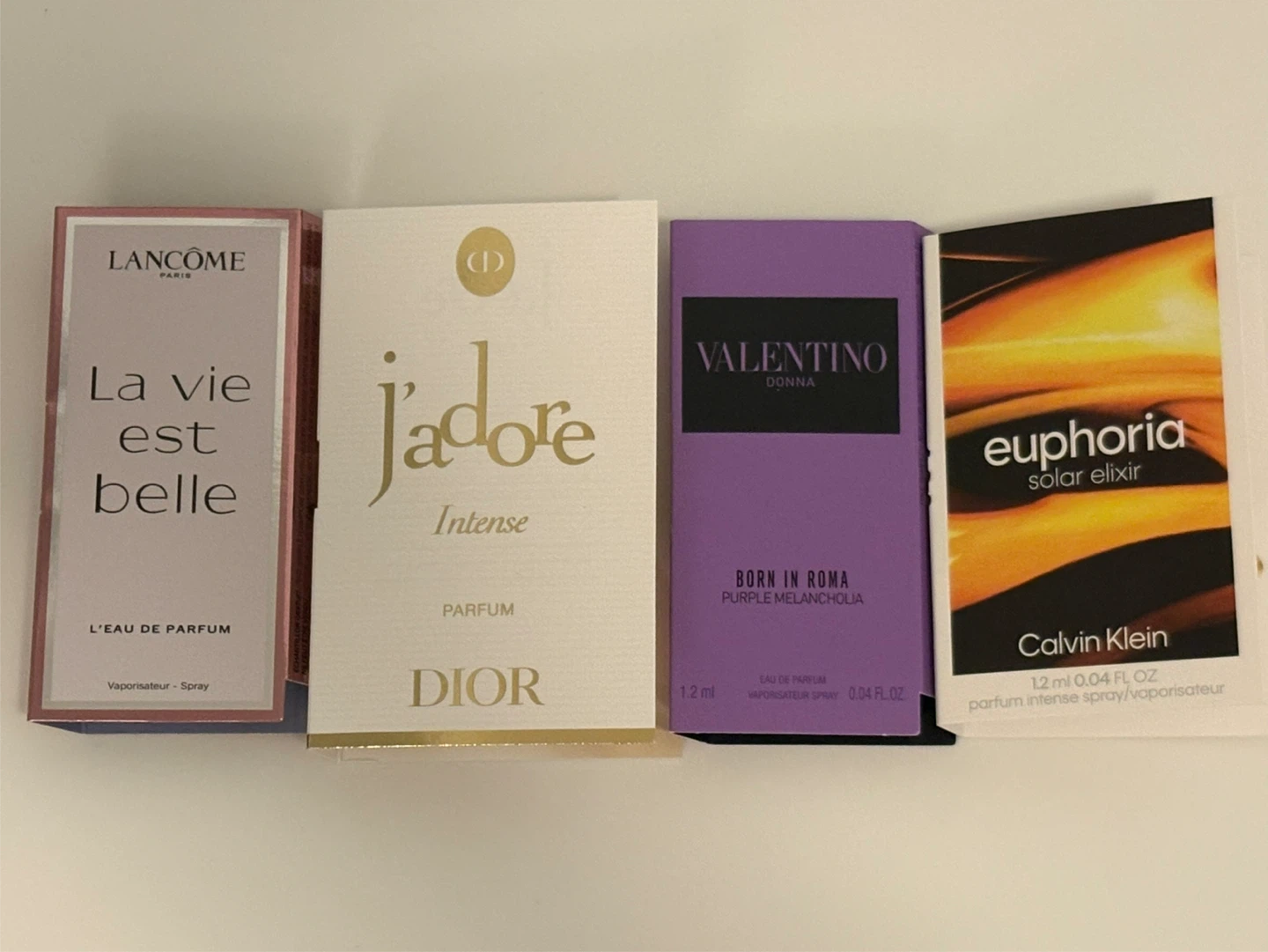 Perfume Sampler Set - Lancome, Dior, Valentino, Calvin Klein
