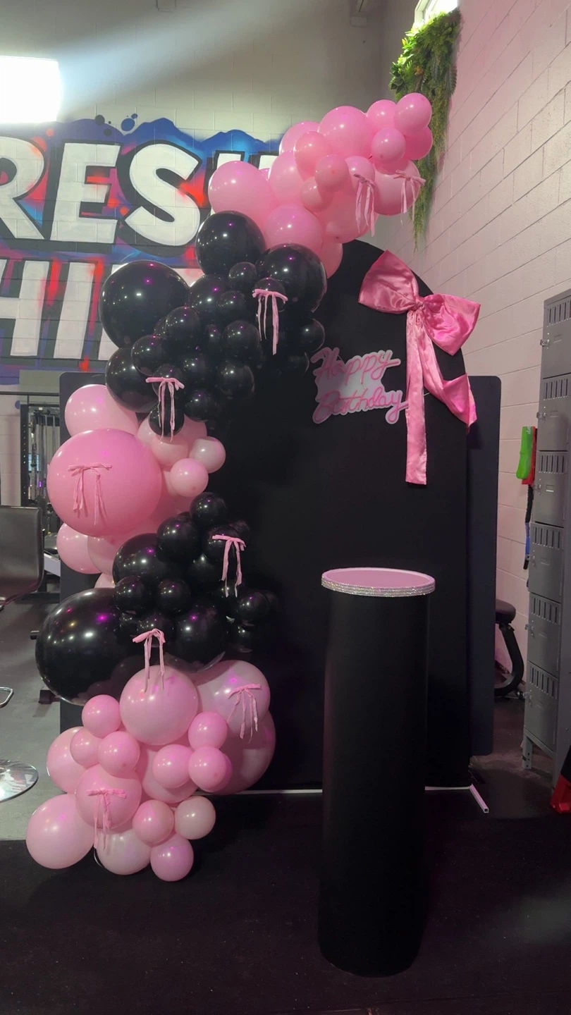 Birthday Balloon Arch and Pedestal Rentals - photo 2