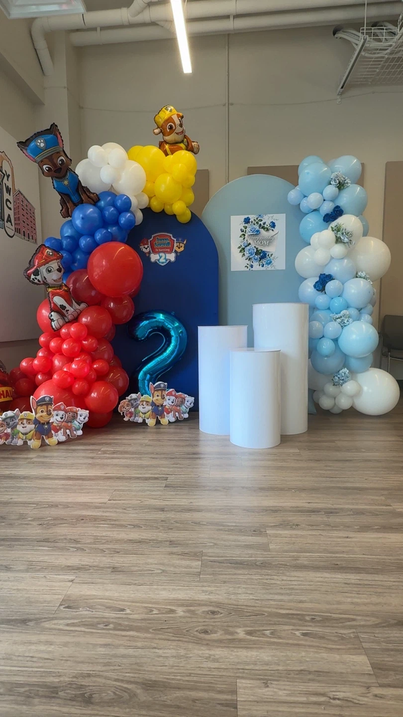 Birthday Balloon Arch and Pedestal Rentals - photo 3
