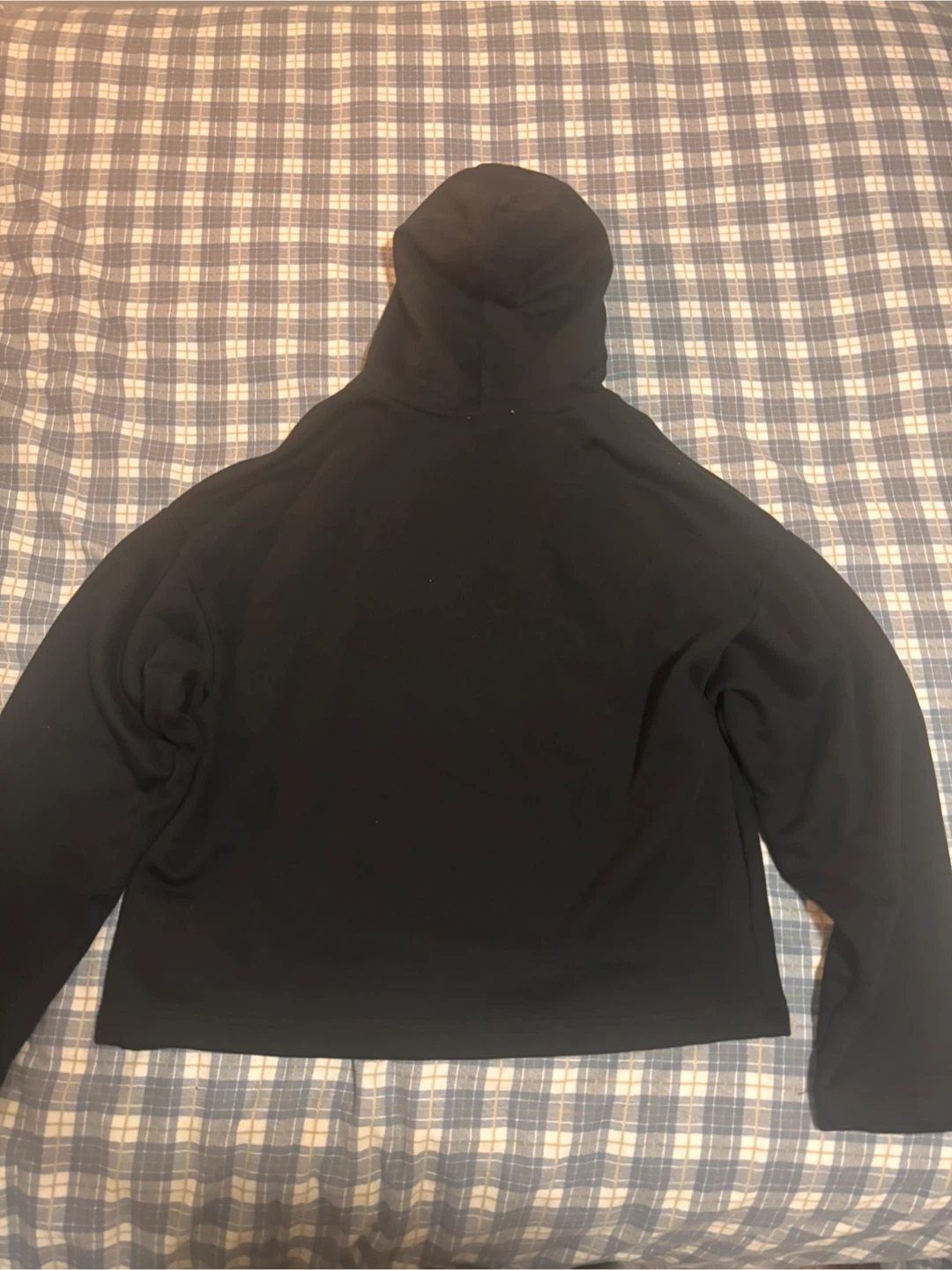 Zara Black Graphic cropped Hoodie Size M - photo 3