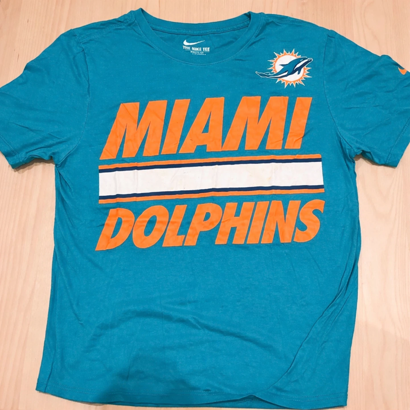 Nike Miami Dolphins Shirt Teal Authentic NFL Tee