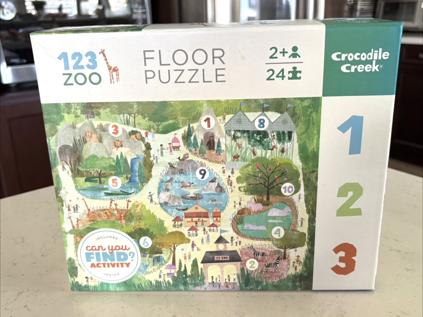 Crocodile Creek 123 Zoo Floor Puzzle