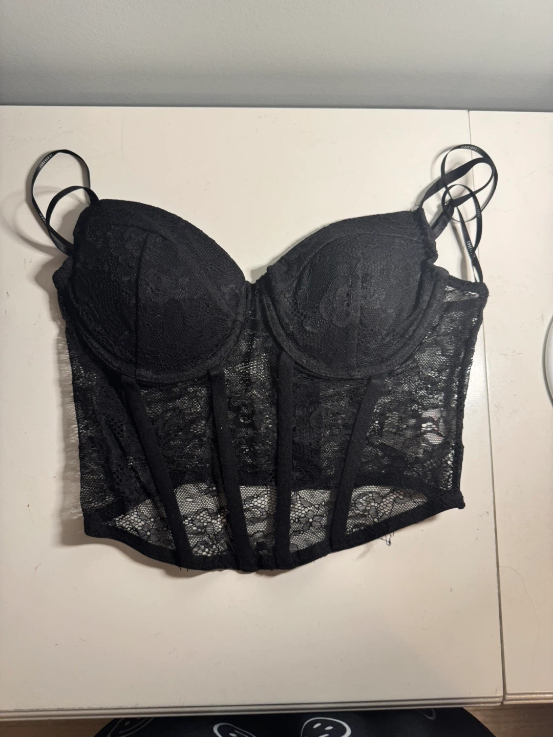 Black Lace Corset Top