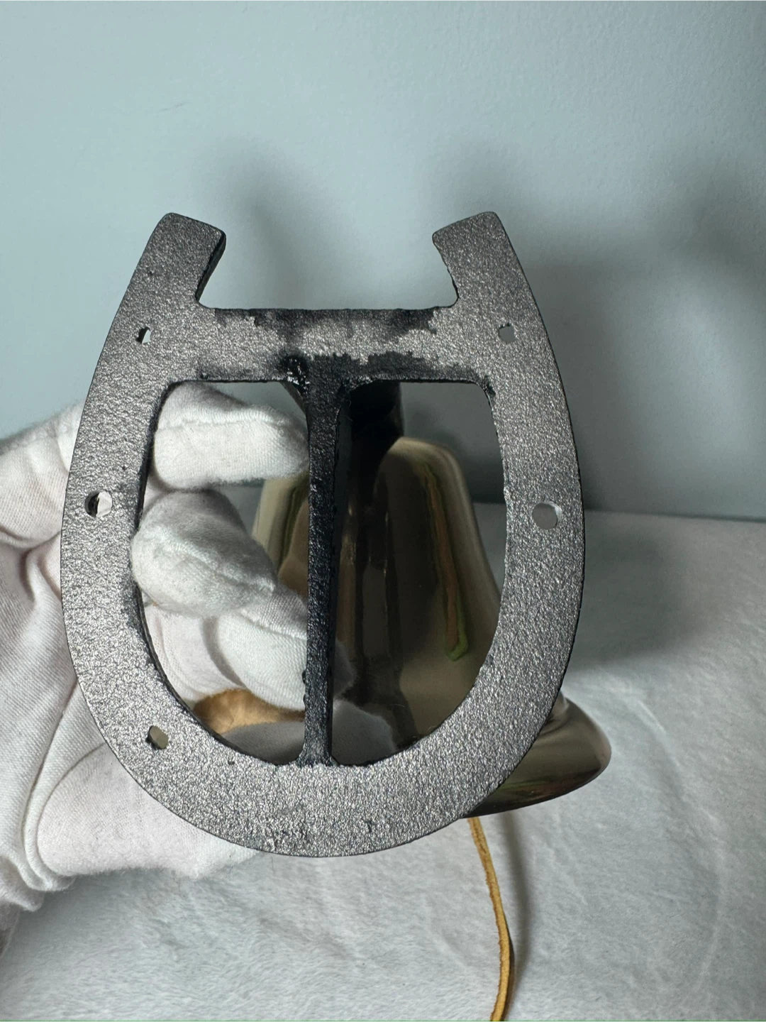 NEW Brass Bell with Horseshoe Mount - photo 3