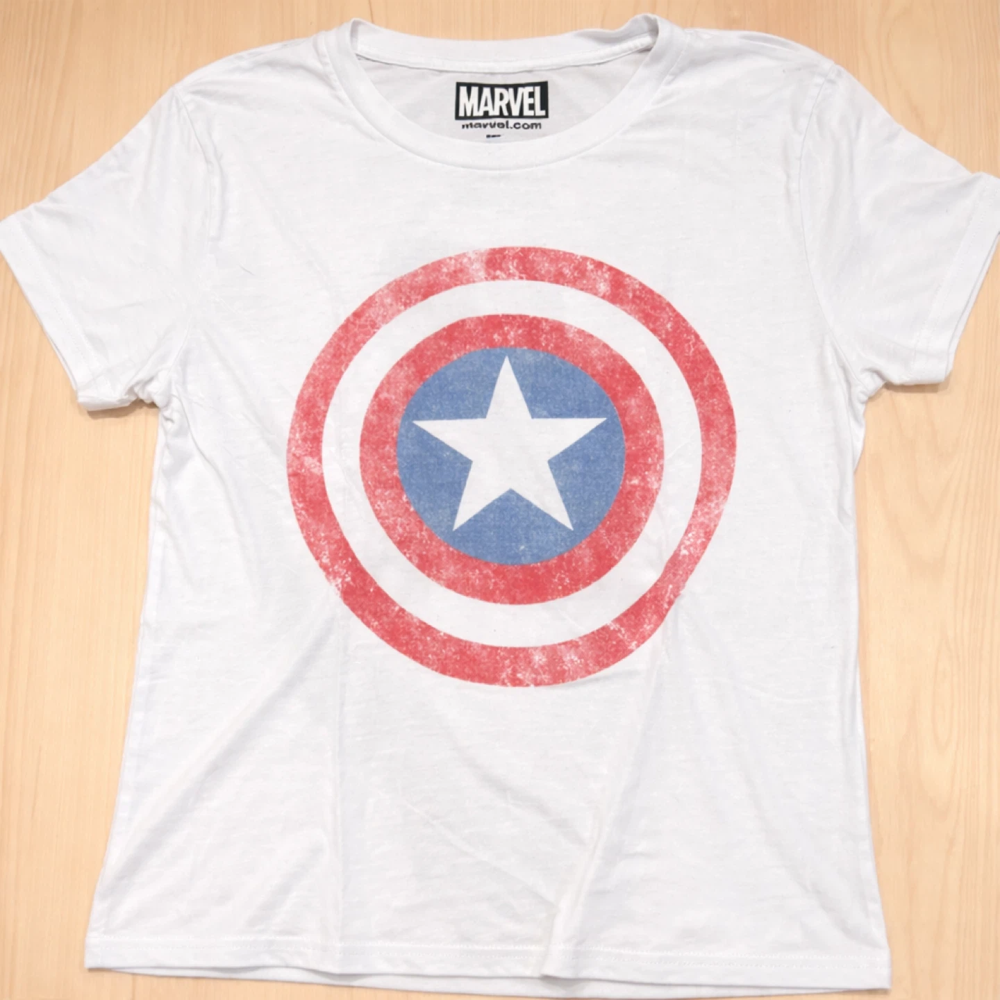 Authentic Marvel Captain America Shield T-Shirt – Women’s Large