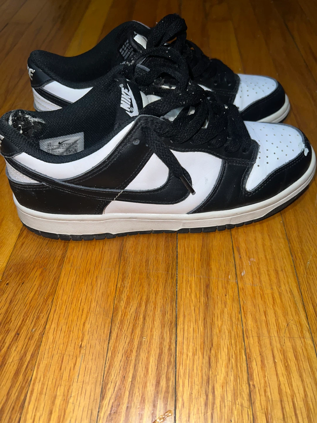Nike Dunk Low Black White Sneakers - photo 2