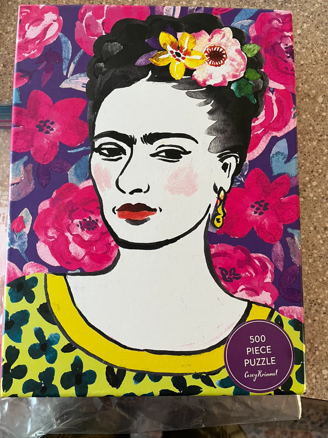 Frida Kahlo 500 Piece Puzzle by Casey Krimmel