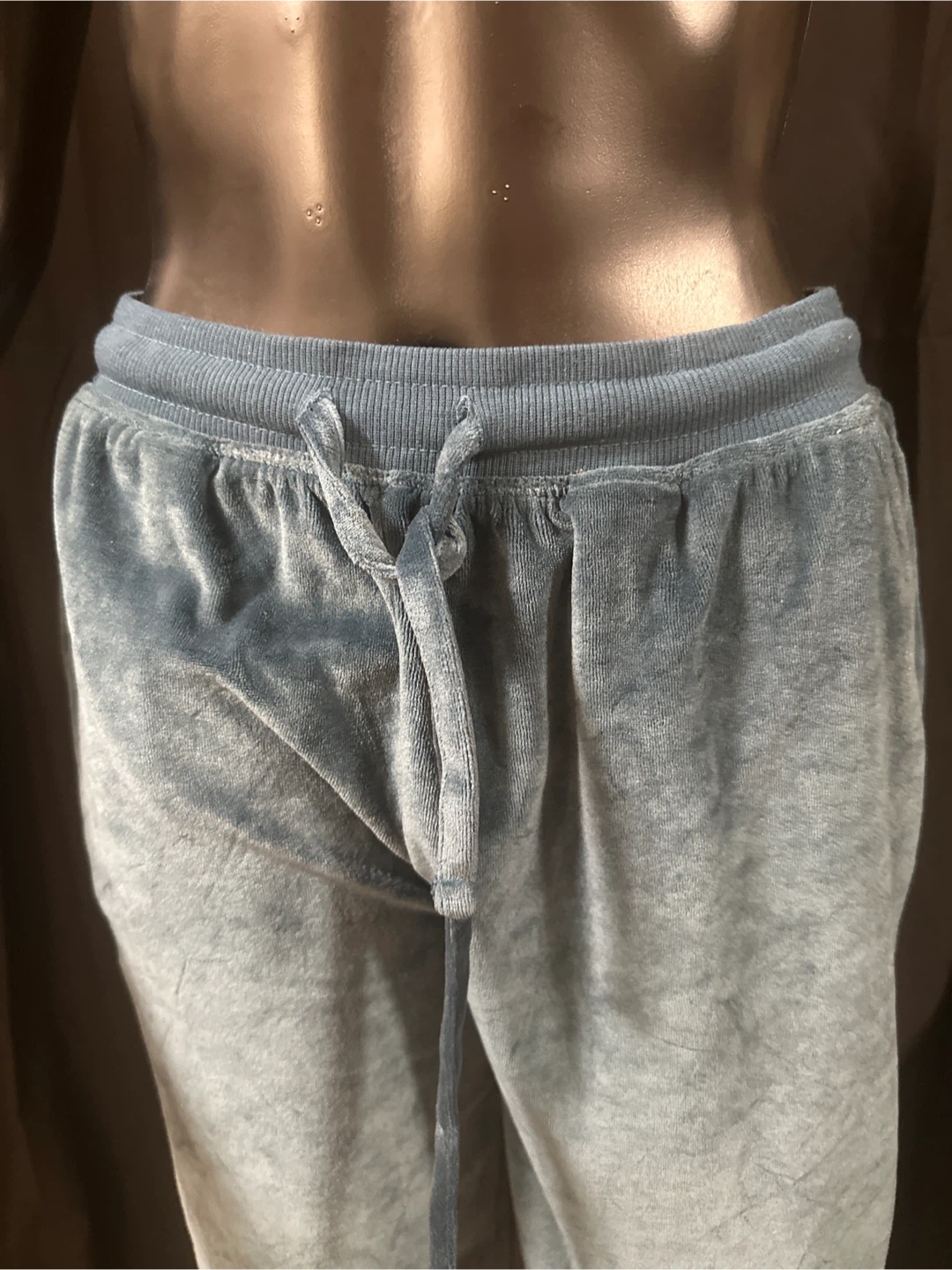Light Blue Velour Hoodie and Jogger Set - photo 3